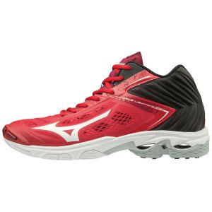 Mizuno Wave Lightning Z5 Mid Mens Volleyball Shoes Canada - Red/Black